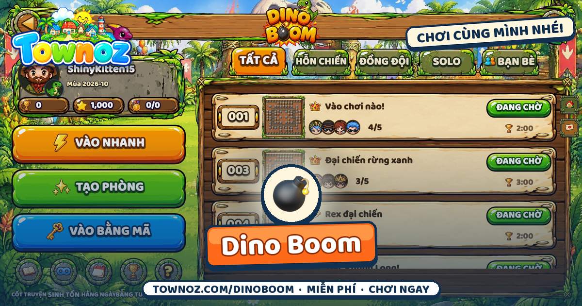 Ảnh giới thiệu game Dino Boom
