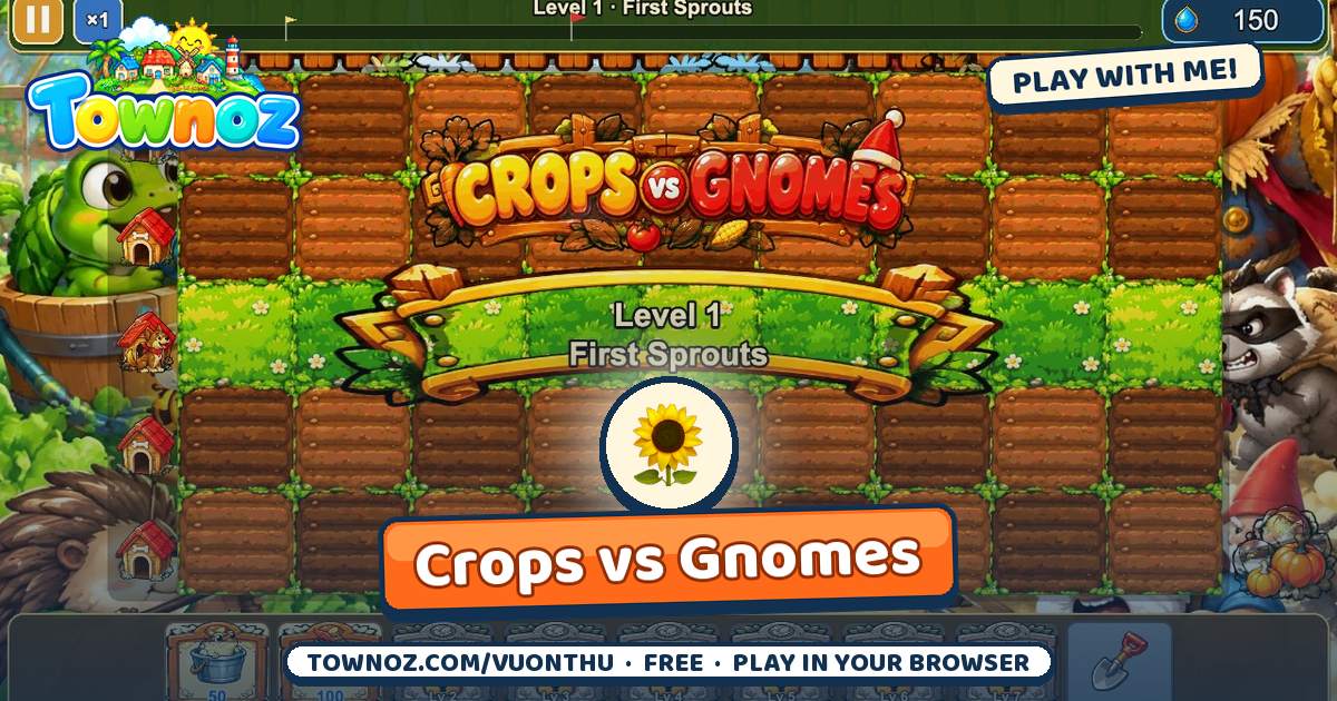Crops vs Gnomes game cover